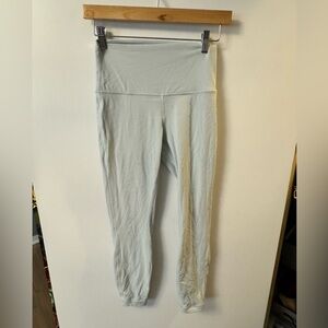 Light Blue High-Waisted Lululemon Leggings 23"